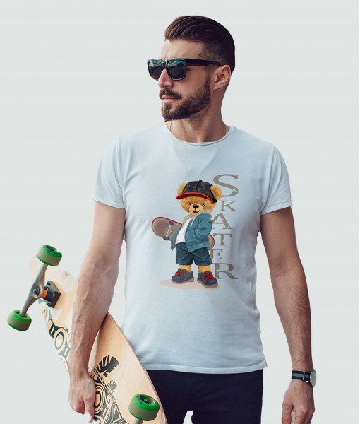 Мъжка тениска с щампа Мечета Urban style bear